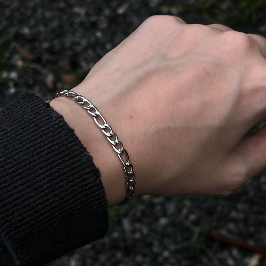 4 MM Figaro Chain Bracelet