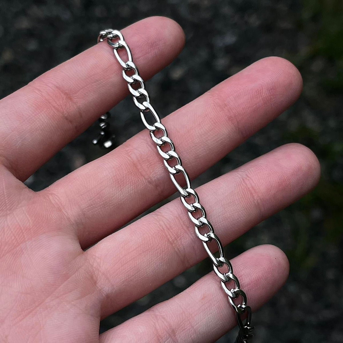 4 MM Figaro Chain Bracelet