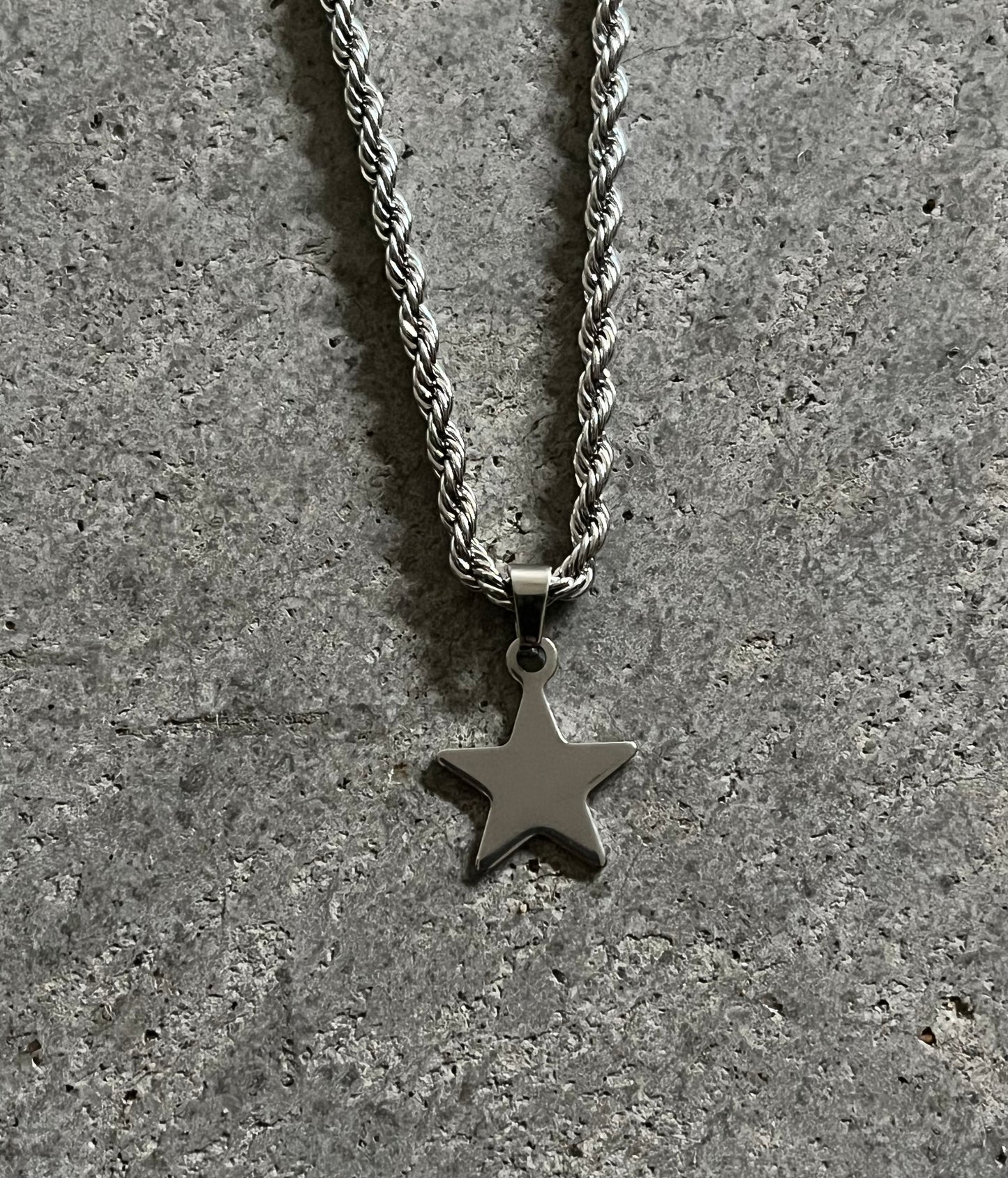 Stainless Steel Star Necklace – Cut-Out & Full Star Charm