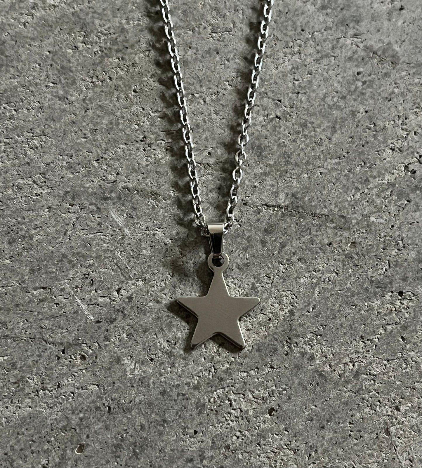 Stainless Steel Star Necklace – Cut-Out & Full Star Charm